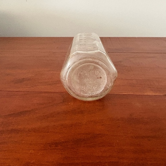 Antique Glass Baby Bottle Embossed Measuring Bottle USA Vintage Nursery Decor - Picture 7 of 8